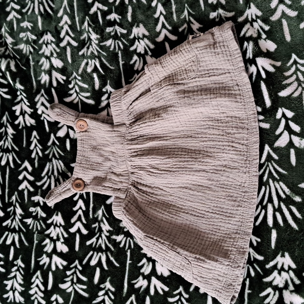 Rabbit and Bear 12 month tank gauze dress